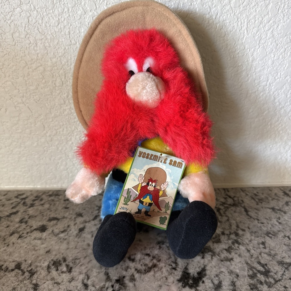 Vintage Warner Bros. Yosemite Sam 12" Plush 1990